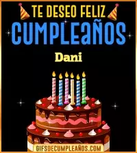 GIF Te deseo Feliz Cumpleaños Dani